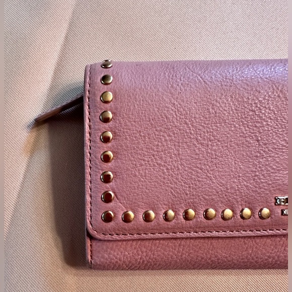 FLASH SALE! ‼️🩷 BURBERRY Blue Label Pink Soft Calf Skin Leather Wallet - Picture 9 of 9